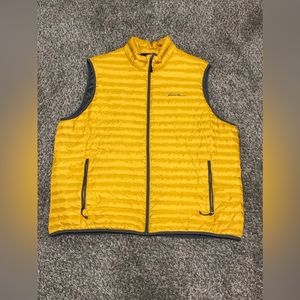 Eddie Bauer Mustard Quilted Vest